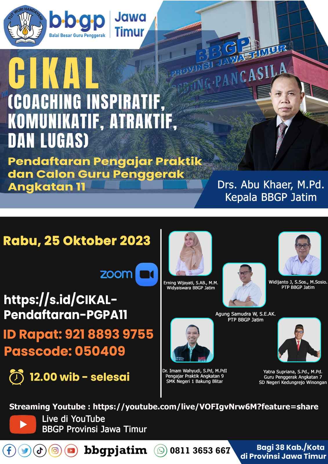 Coaching Pendaftaran Pengajar Praktik dan Calon Guru Penggerak Angkatan 11