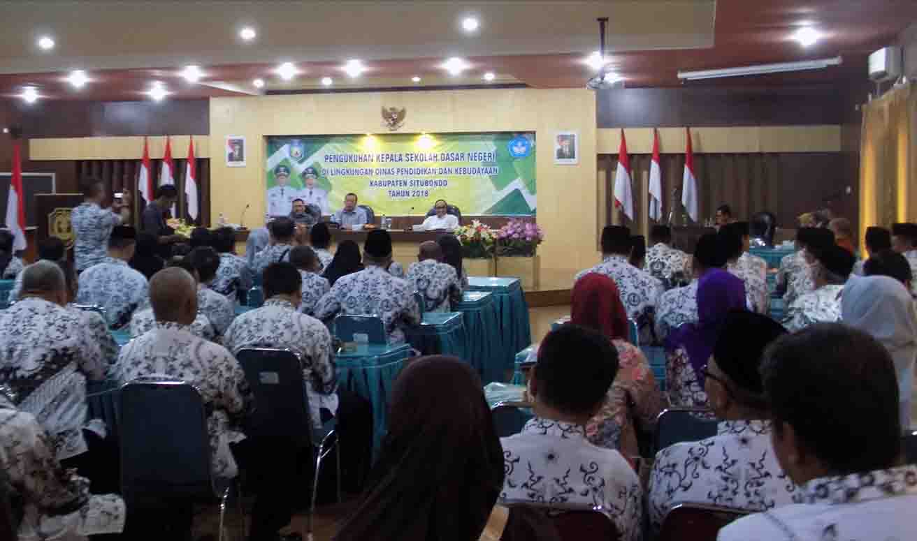Sebanyak 187 Kepala Sekolah SD Dilantik Bupati