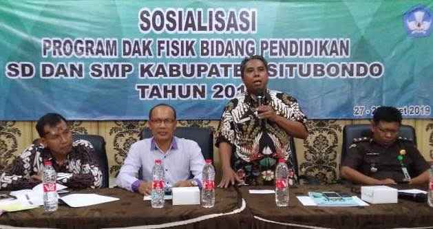 Sosialisasi DAK 2019 ke Kasek dan Bendahara