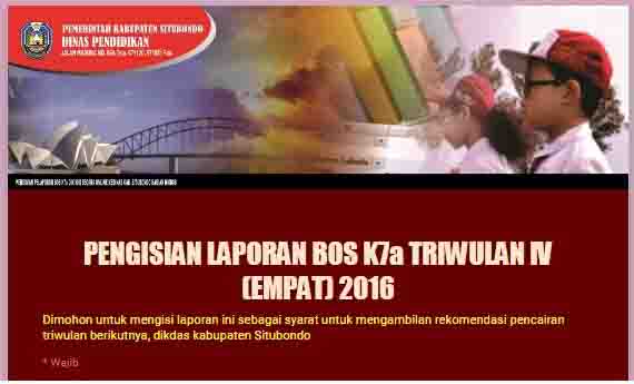 LAPORAN DAN PRINT OUT BOS ONLINE TW IV (EMPAT)