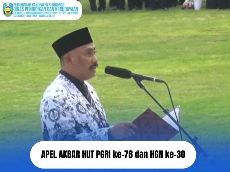 Apel Akbar HUT PGRI ke 78 dan HGN ke 30