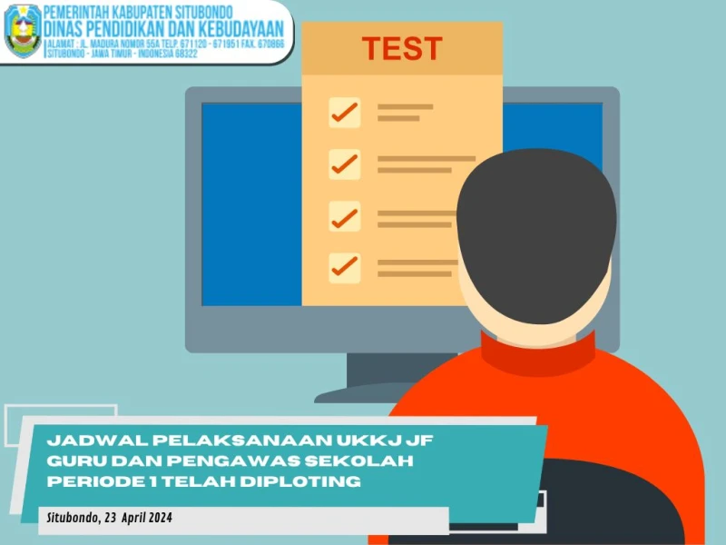 Jadwal Pelaksanaan UKKJ JF Guru dan Pengawas Sekolah Periode 1 telah diploting