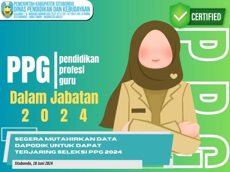 Segera Mutahirkan Data Dapodik Untuk Dapat Terjaring Seleksi PPG 2024