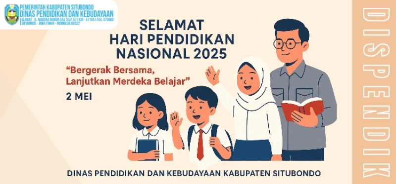 Selamat Hari Pendidikan Nasional 2025 "Bergerak Bersama, Lanjutkan Merdeka Belajar"